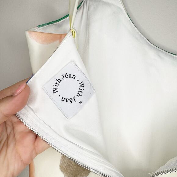 With Jean Cindy Floral Y2K Corset Crop Top Medium - Picture 8 of 11